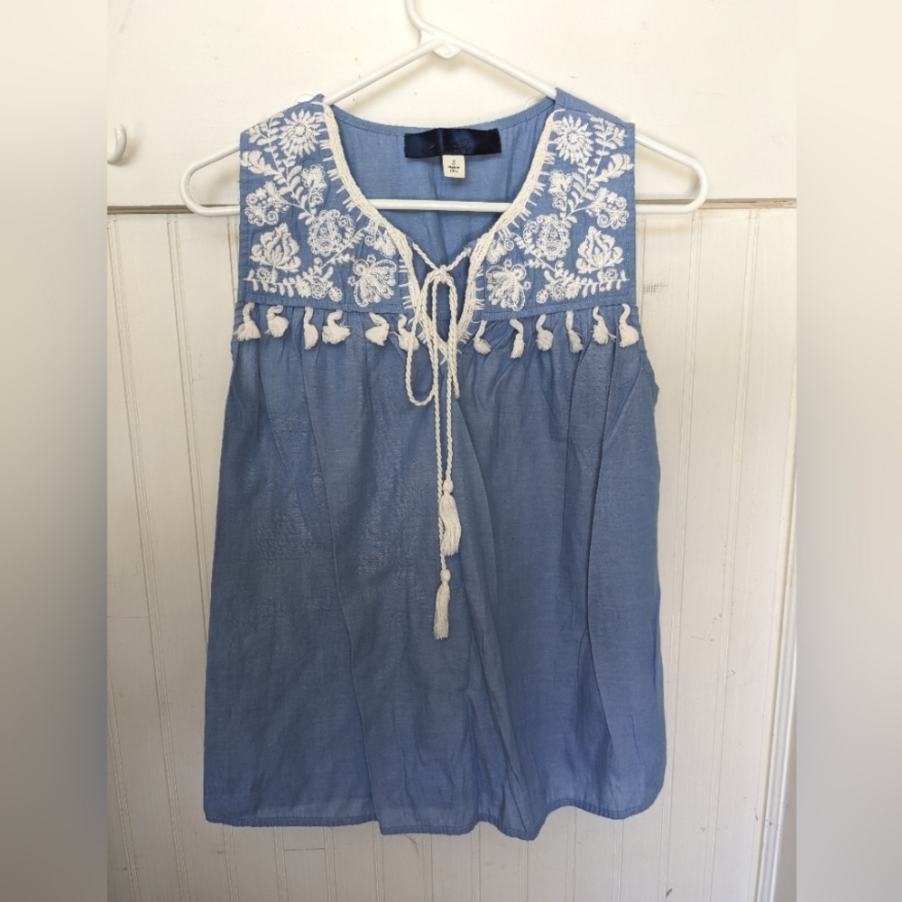 Embroidered top